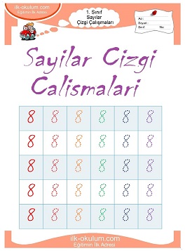 Çocuklar İçin Çizgi Çalışma Sayfaları 